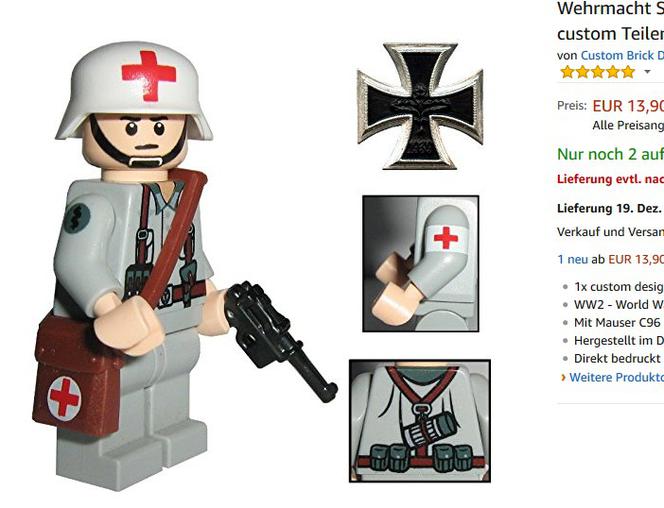 Klocki Lego z żołnierzami Wehrmachtu