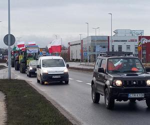 Protest w Toruniu (rejon ronda Grudziądzka/ Celnicza)