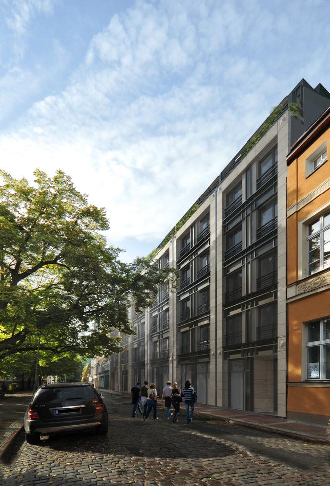 Budynek mieszkalny przy szczecińskiej starówce 