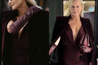 Pierwszy raz i od razu hit! Kożuchowska olśniła w bordowej kreacji