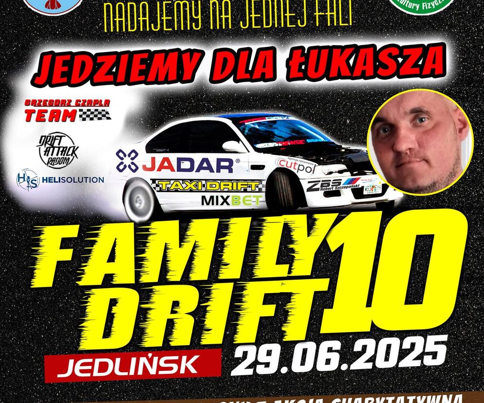 Szybka jazda, ostre zakręty i kontrolowany drift! Przed nami 10 edycja Jadar Jedlińsk Family Drift
