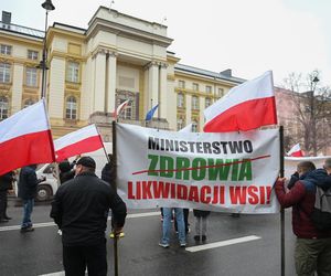Protest plantatorów tytoniu w Warszawie (3.11.2025)