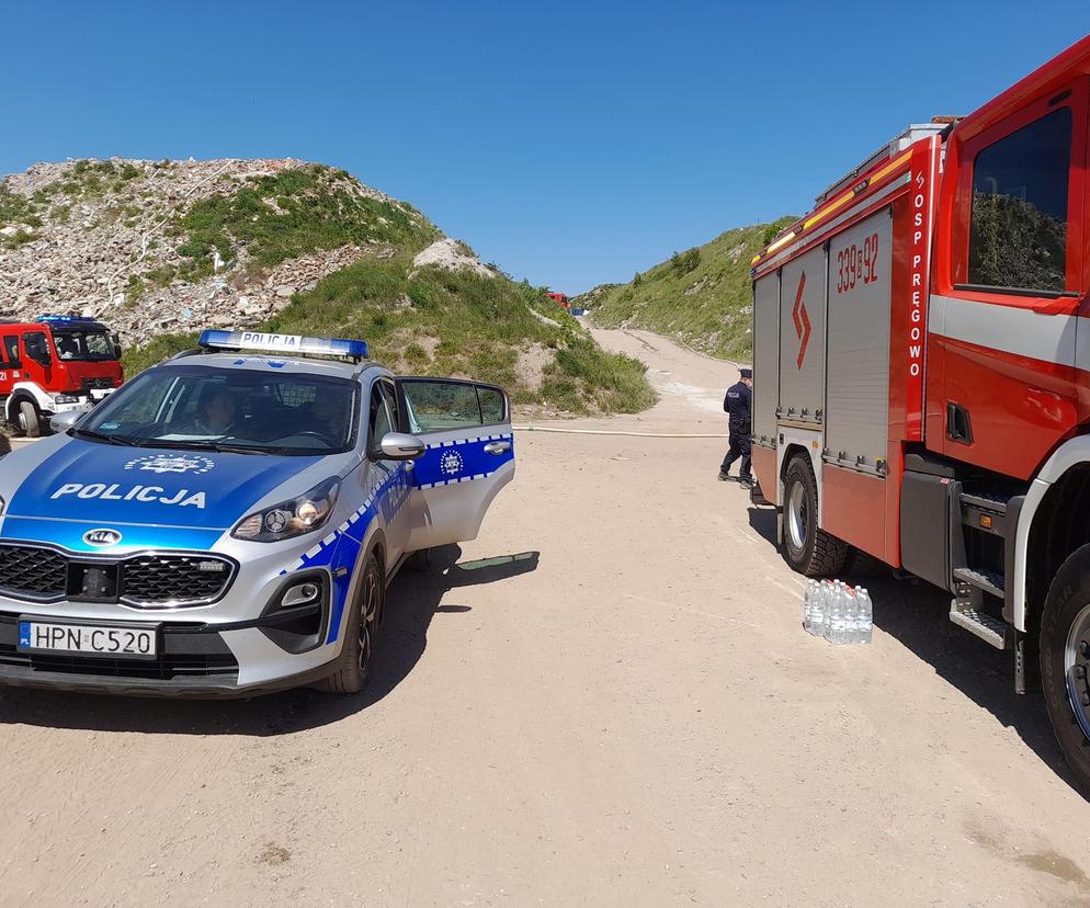 Wielki pożar na Pomorzu. Ogromne zadymienie w pobliżu zabudowań