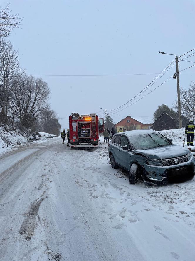 Śnieżyca w Świętokrzyskiem. Były wypadki i kolizje