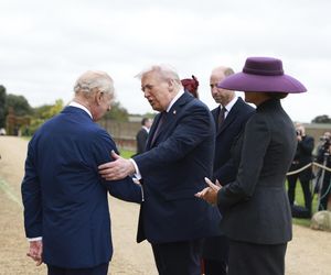 Donald Trump spotyka się z królem Karolem III! Powitali go Kate i William