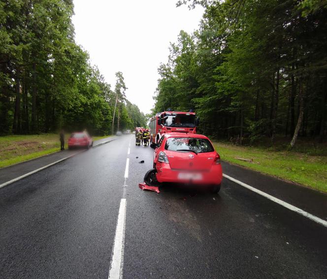 Wypadek na DK 16. Przy wjeździe do Olsztyna zderzyło się pięć samochodów [ZDJĘCIA]