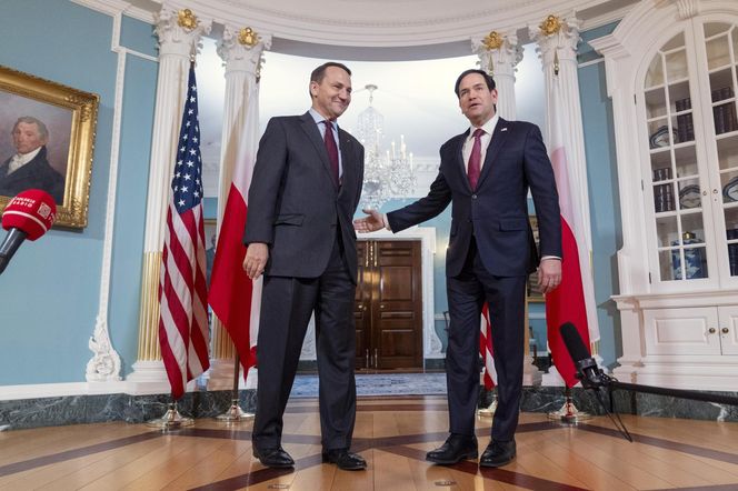 Spotkanie ministra Radosława Sikorskiego z sekretarzem stanu USA Marco Rubio 