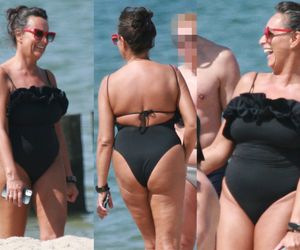 Seksi Anna Korcz na plaży