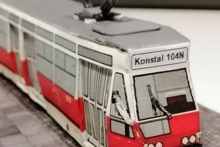 Modele tramwajów stworzone przez pana Michała z Poznania