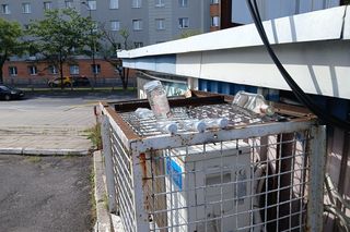 Dawne targowisko przy ul. Kopińskiej w Warszawie