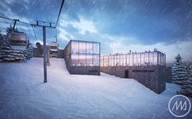 Stacja narciarska w Szczyrku, pawilon  