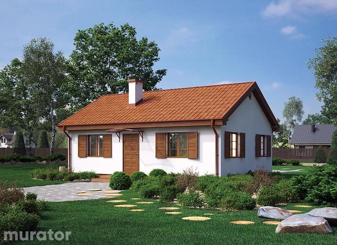 Projekt domu letniskowego Pod tęczą z kolekcji Muratora - powierzchnia ponad 50 m²
