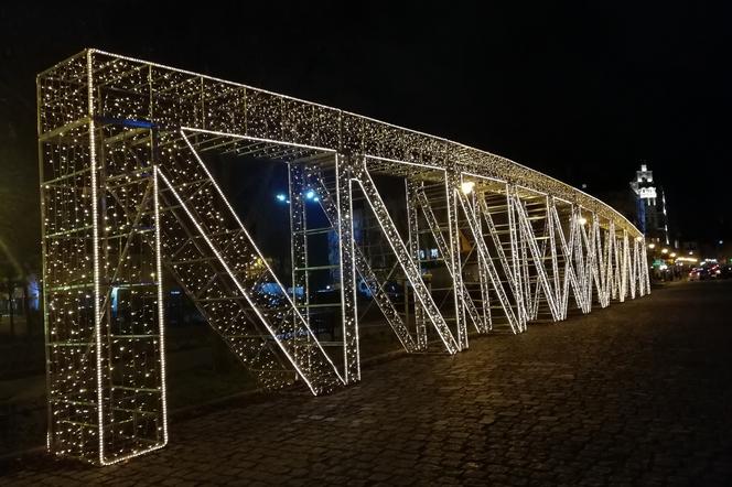 Iluminacja mostu na Chwaliszewie