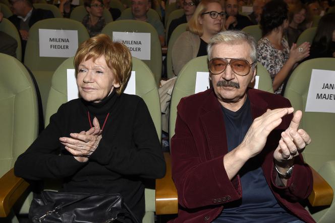 Maria Czubaszek i jej mąż Wojciech Karolak