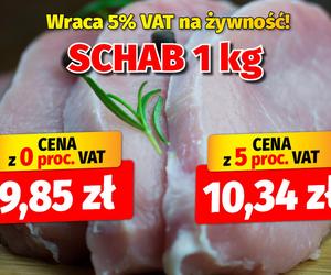 Wraca 5 procentowy VAT na żywność 
