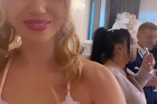 Marianna Schreiber na ślubie mamy