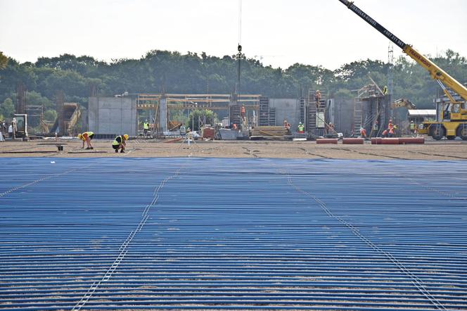 Budowa stadionu w Szczecinie - sierpień 2020