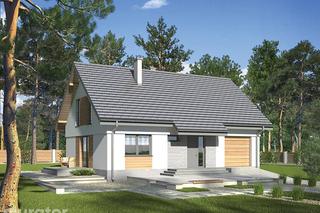 Projekt domu Ukryty w ciszy od Muratora - wizualizacje i plan 