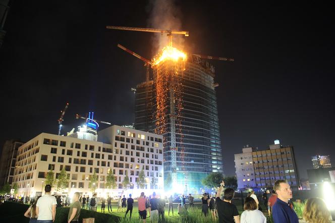 Pożar wieżowca Warsaw Hub