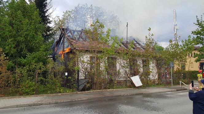 Pożar budynku przy ul. Paderewskiego