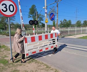 Przejazd kolejowy Starachowice Zachodnie otwarty