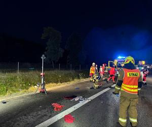 Groźny wypadek na A4 koło Tarnowa w piątek nad ranem 12.07.2024r.