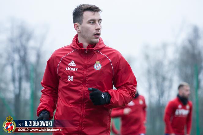 Wisła Kraków - Zagłębie Lubin - trening Wiślaków przed meczem