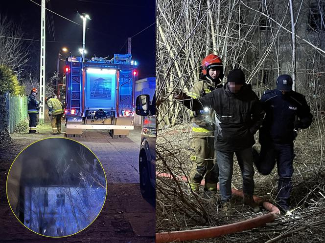 Bezdomny o mało nie spłonął żywcem. Dramatyczna akcja strażaków w Markach