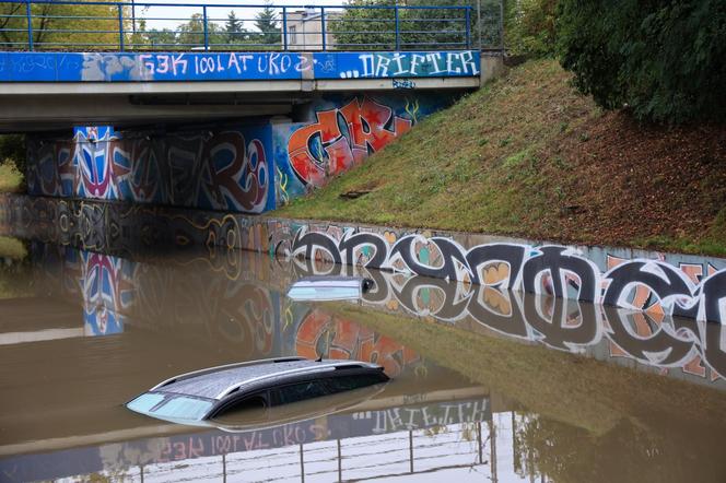 Warszawa zalana po burzy