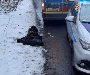 Świętochłowice. 16-latek przeleżał całą noc w śniegu. Uległ wypadkowi [ZDJĘCIA].