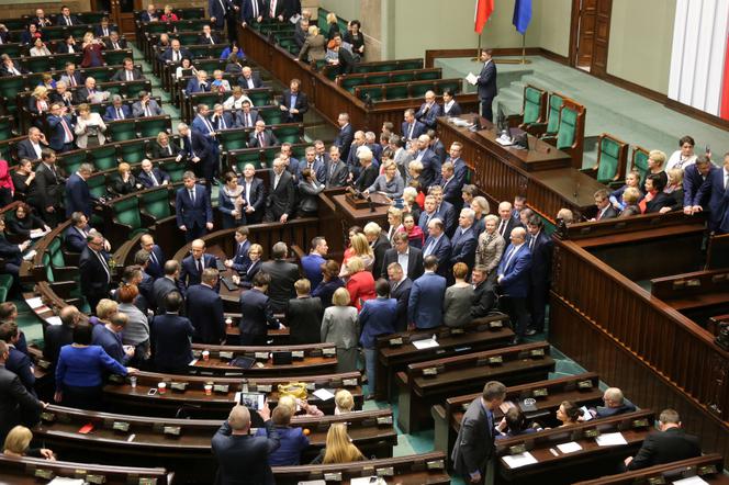 SEJM PROTEST PO