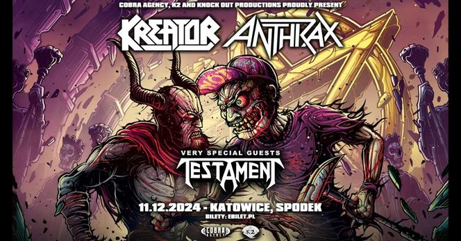 Święto muzyki metalowej w Katowicach. W Spodku zagrają m.in. Kreator i Anthrax