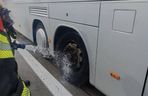 Pożar autokaru przewożącego dzieci na A4! Dramatyczne sceny pod Wrocławiem