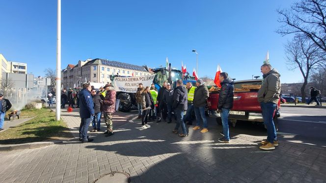 Protest rolników w Opolu w środę 19 marca 2025 roku