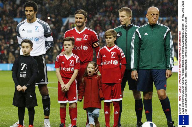 David Beckham z dziećmi