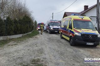 Ściana zawaliła się na budowie w Małopolsce. Dwóch rannych pracowników trafiło do szpitala