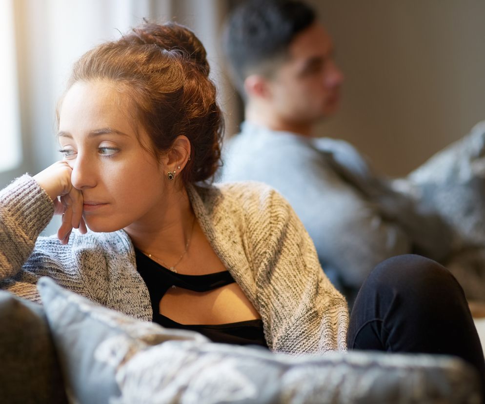 zbliżenie na parę, która się kłóci