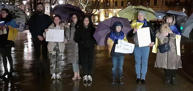 „Rosja to państwo terrorystyczne”. Manifestacja Ukraińców w Lublinie