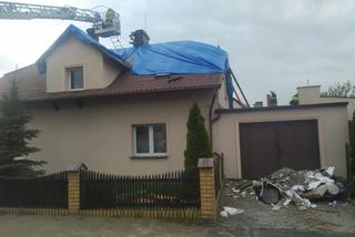Piorun uderzył w dom jednorodzinny w Dąbczu