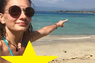 Anita Sokołowska pręży piersi do słońca. Egzotyczne wakacje w Indonezji [ZDJĘCIA]