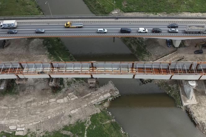 Budowa mostu na Wiśle w Sandomierzu