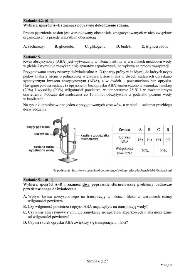 Matura 2019 z biologii [ARKUSZE CKE, ODPOWIEDZI]