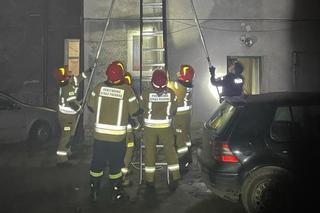 Pożar budynku wielorodzinnego w Tarnowskich Górach