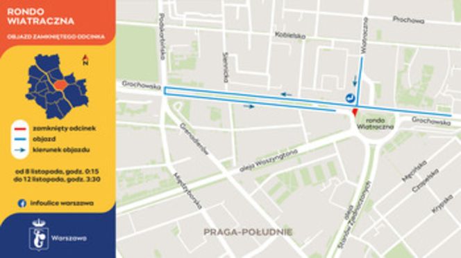 Zmiany w ruchu tramwajowym przy Grochowskiej