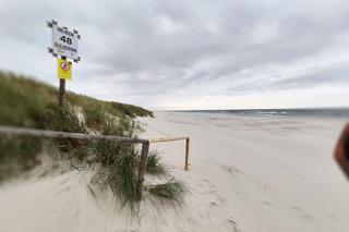 Plaża Słajszewo - lokalizacja pierwszej polskiej elektrowni jądrowej w gm. Choczewo