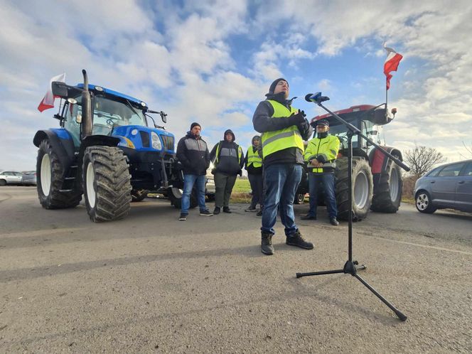 Skromny protest rolników