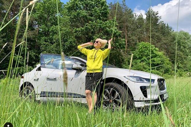Małgorzata Kożuchowska jeździ elektrycznym Jaguarem I-Pace