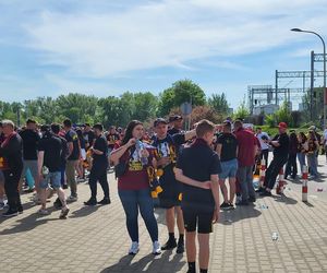 Kibice na meczu Pogoń - Legia