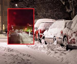 Potężna śnieżyca zaatakowała Podhale. Na poboczu drogi zawisł autobus! 