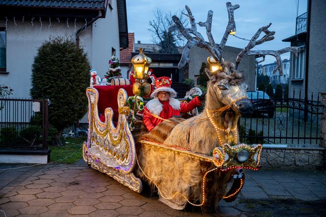 Zrobił sanie Świętego Mikołaja